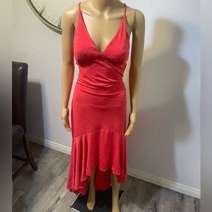 kiki usa high low gown sz L